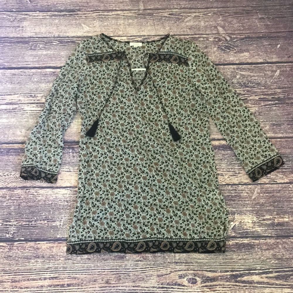 EUC Soft Joie Daria C Tunic Black Paisley XS